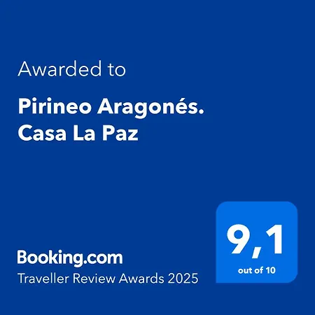 Pirineo Aragones. Casa La Paz בית נופש *